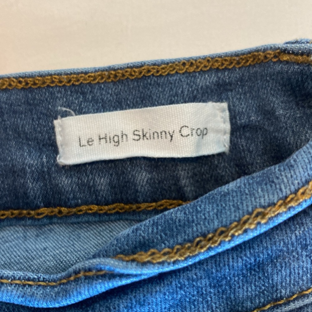 Frame Le High Crop Skinny medium denim wash size 26 - Picture 5 of 7